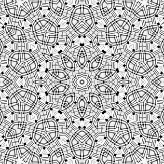 Free Mandala Adult Coloring illustration and picture