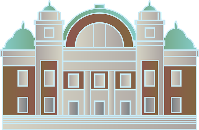 Free osaka city central public hall nakanoshima building illustration