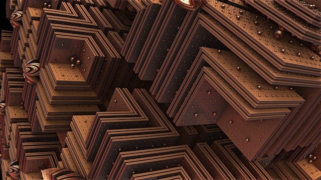 Free fractal 3d render illustration