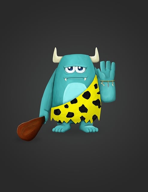 Free monster comic cartoon illustration