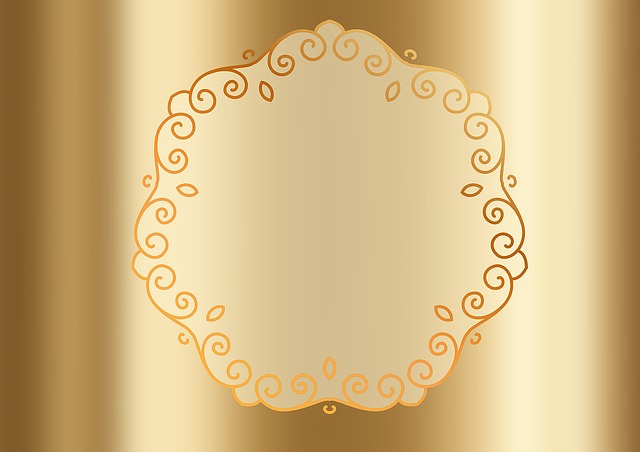 Gold Template Round - Free image on Pixabay