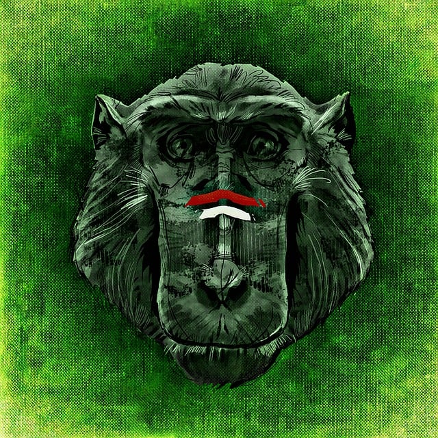 Free ape animal wild illustration