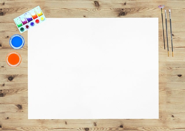 Free paints brushes desk illustration