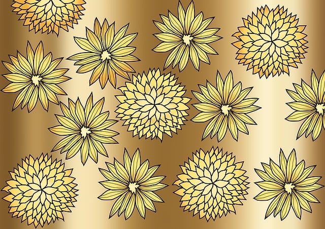Free gold nature metallic illustration