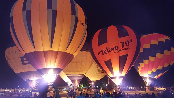Free Ballooning Night photo and picture