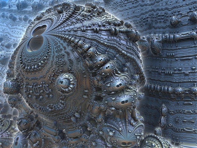 Free fractal 3d render illustration