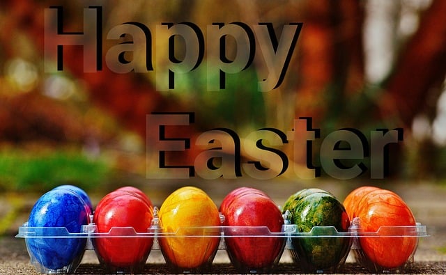 Free easter easter eggs multicoloured illustration