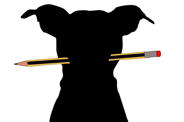 Download free HD stock image of Dog Writer Free dog writer pet illustration
