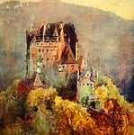 painting, watercolor, campion