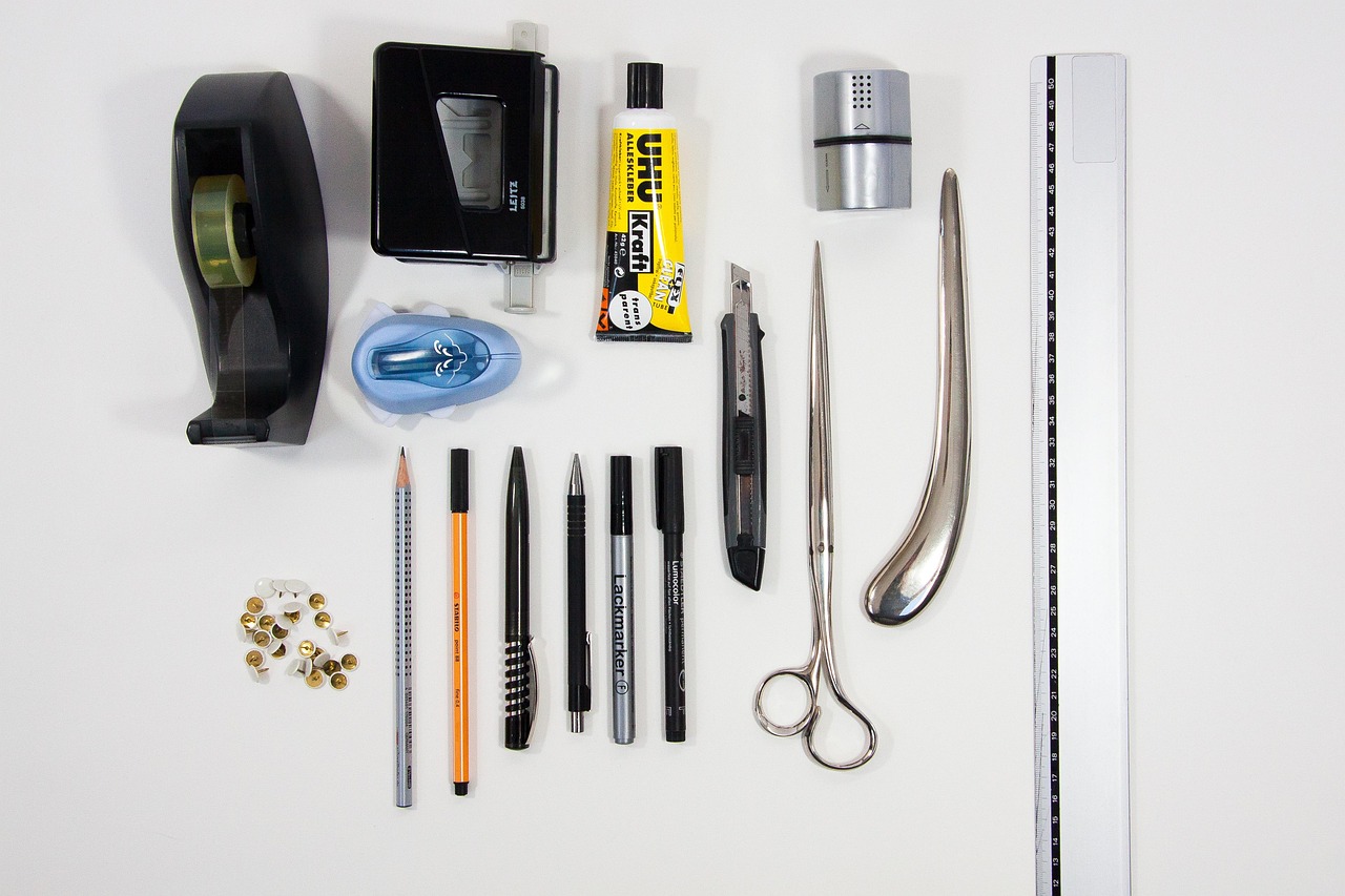 tesa, dispenser, perforator, punching device, adhesive, sharpener, ruler, steel ruler, letter opener, scissors, snow knife, pen, felters, pencil, marker, thumbtacks, flat design, office, adhesive, adhesive, adhesive, adhesive, adhesive, ruler, ruler, pencil, marker, marker