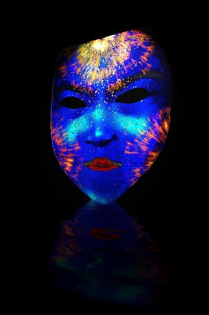 Free mask venezia mysterious illustration