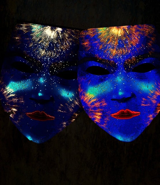 Free mask venezia mysterious illustration