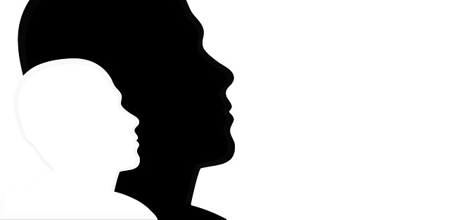 Free silhouettes faces profile illustration