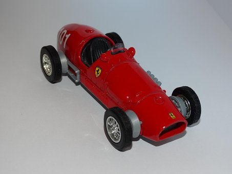 Ferrari, Bil, Rød, Årgang, Rute, Legetøj