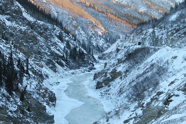 Alaska, Spoorweg, Natuur, Landschap, Wit