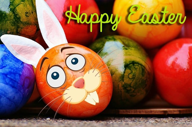 Free easter easter eggs multicoloured illustration