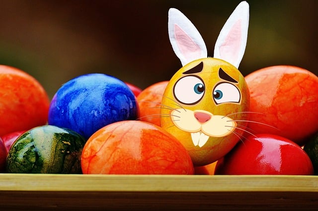 Free easter easter eggs multicoloured illustration