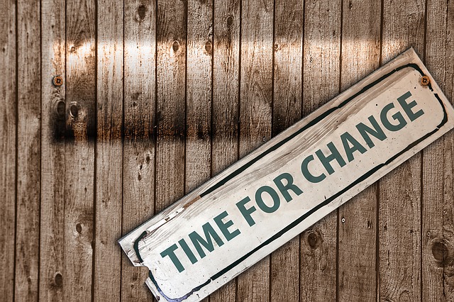 Free change new beginning board illustration