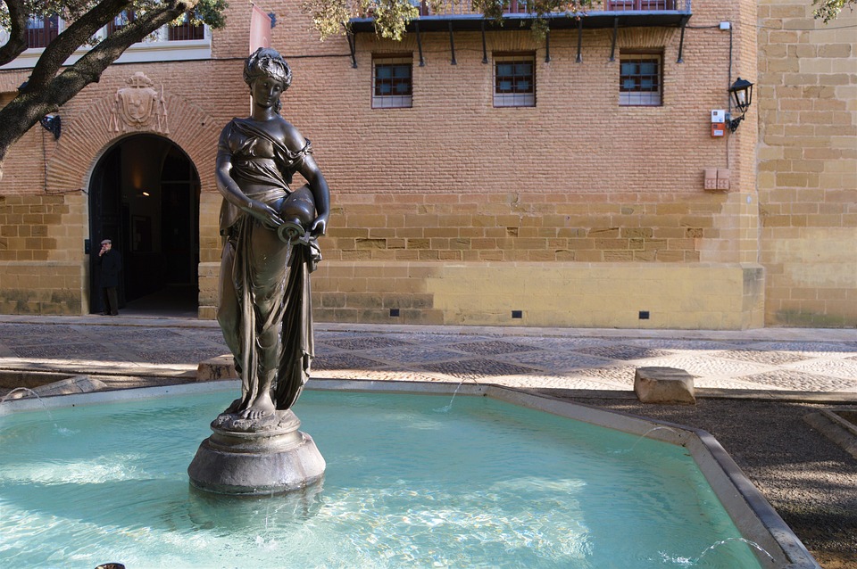 Huesca, Plaza, Ayuntamiento, Fuente