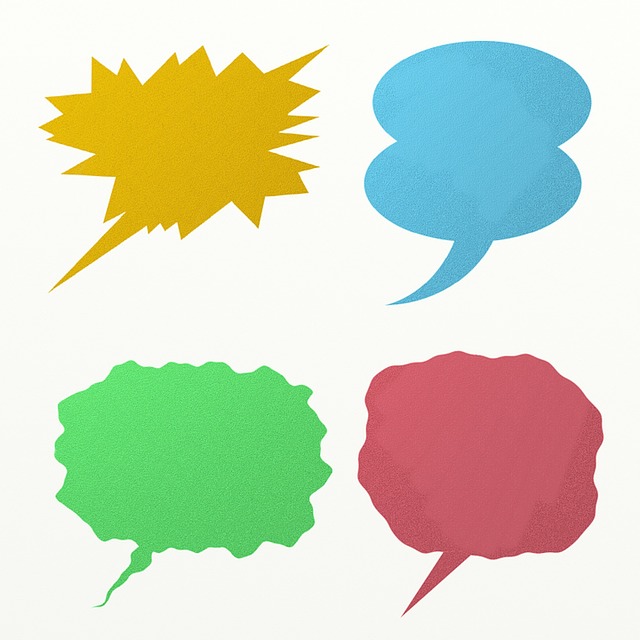 Free talk chat comic illustration