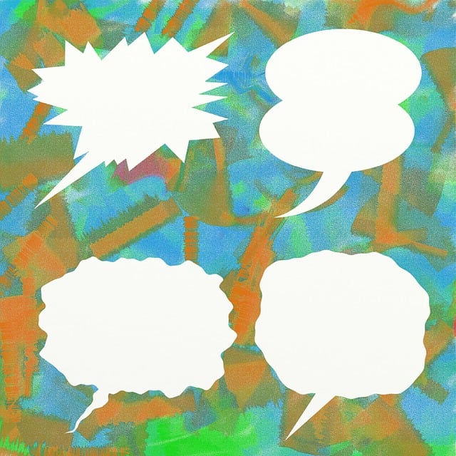 Free talk chat comic illustration