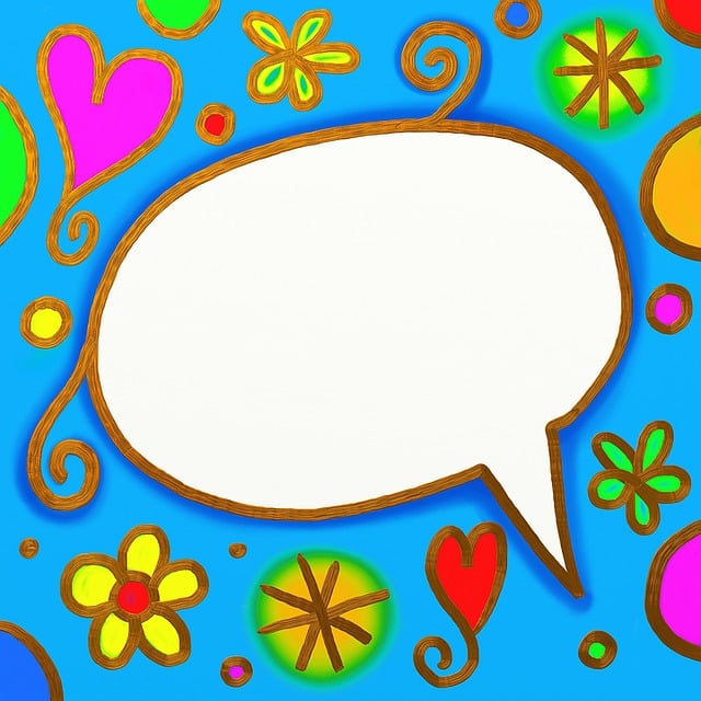Free talk chat comic illustration