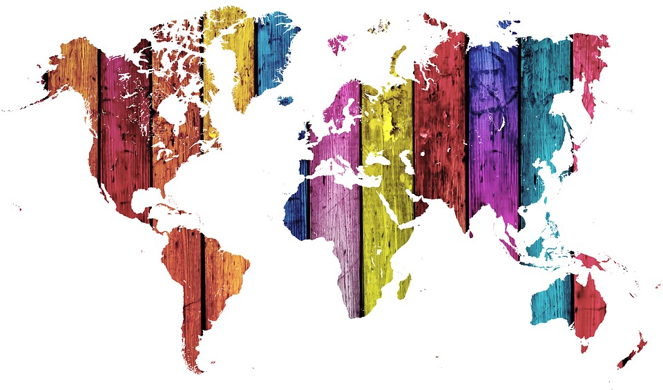 Carte Monde Motley Arc En Image Gratuite Sur Pixabay