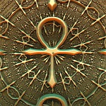 ankh, pattern, background