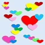 hearts, 3d, love