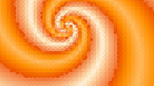 Orange, 3D, Baggrund, Design, Hvirvel