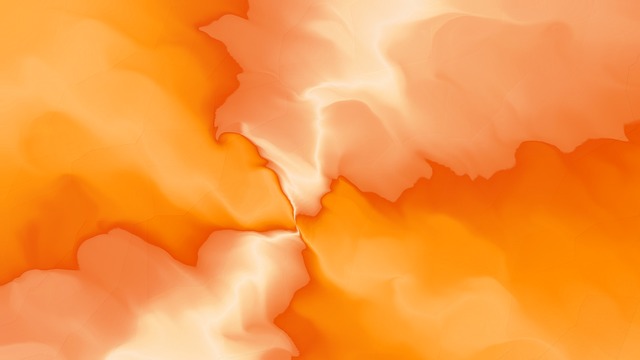 Orange, 3D, Baggrund, Design, Vand