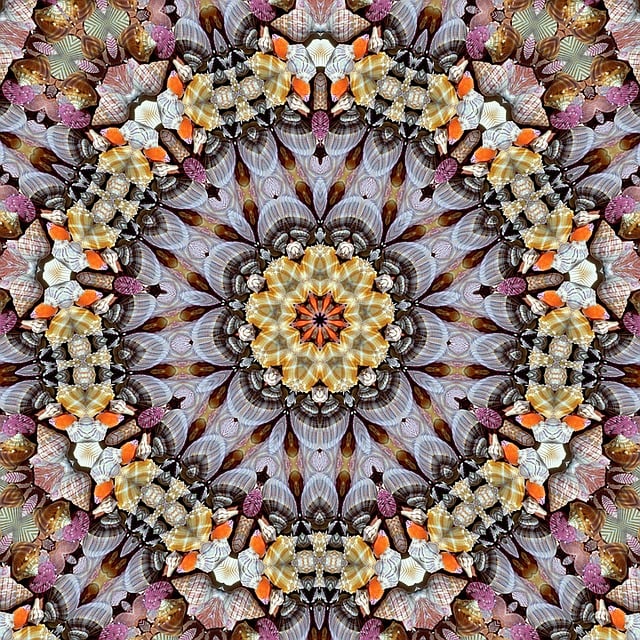 Free abstract art texture mandala illustration