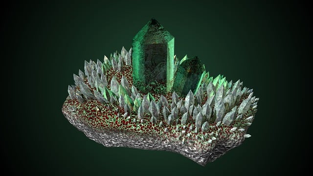 Free crystal mineral gemstone illustration