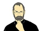 steve jobs, technology, illustration
