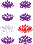 lotto, flower, buddhism