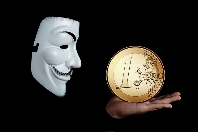 Masca, Internet, Anonim, Euro, Bani