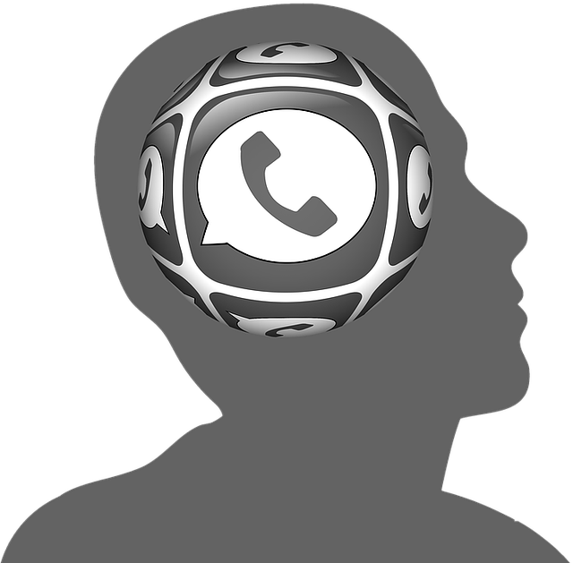 Free head circles phone illustration