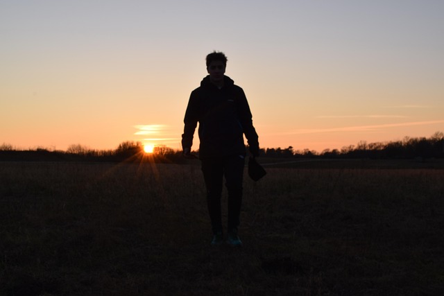 Sol, Silhuet, Solnedgang, Himmel