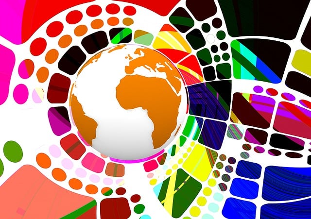 Free globe abstract background illustration