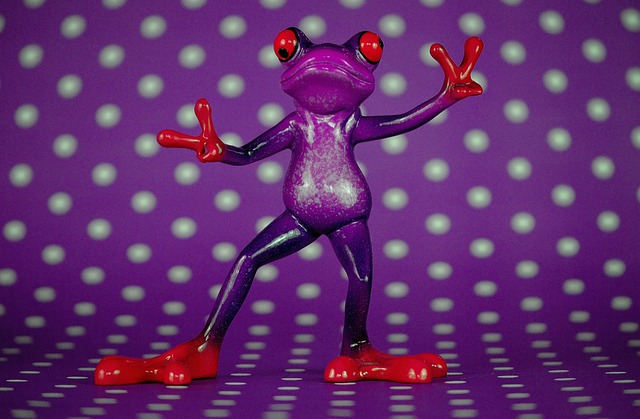 Frosch, Disco, Geste, Peace, Lustig