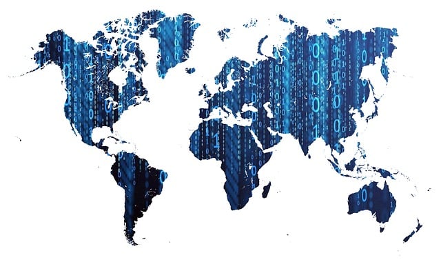 Free map world colorful illustration