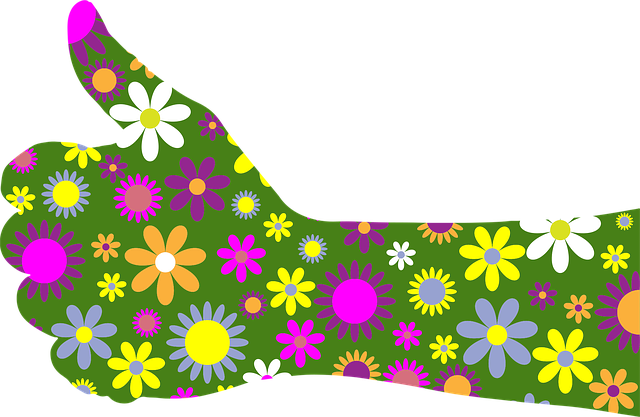 Free retro floral flowers illustration