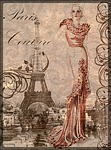 vintage, collage, art