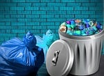 garbage bag, waste, non recyclable waste