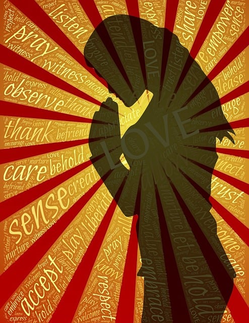 Free prayer love woman illustration