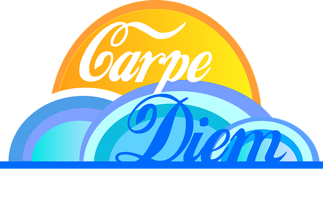 Jaune Bleu Carpe Diem Source Image Gratuite Sur Pixabay