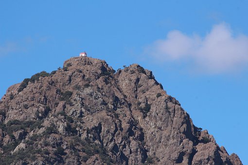 Kirke, Ensom, Bjerg, Grækenland, Kreta