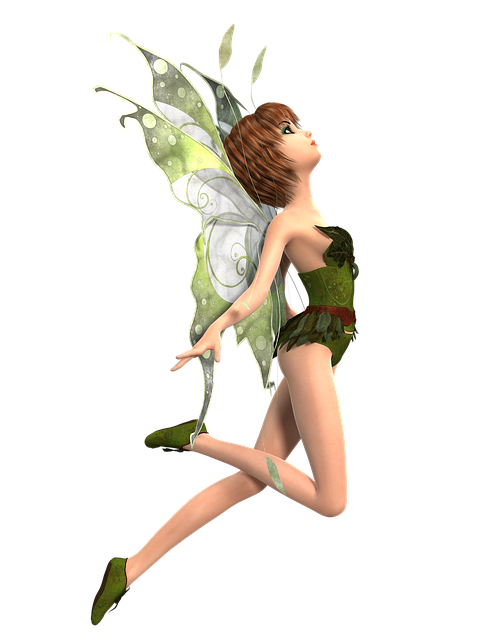 Free woman elf fairy illustration