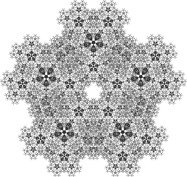 Free fractal background foreground illustration