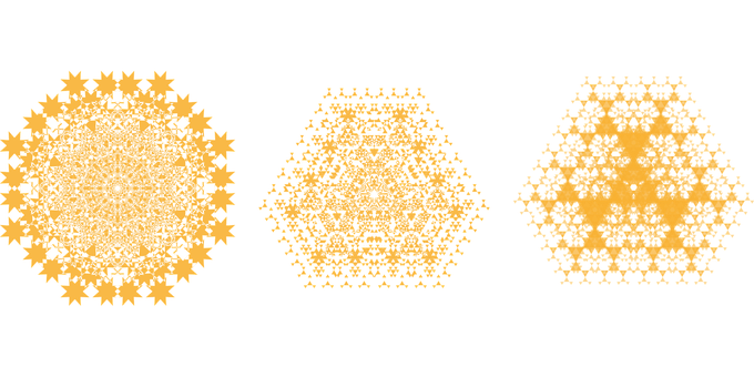 Fraktal, Geometrie, Dreieck, Netzwerk